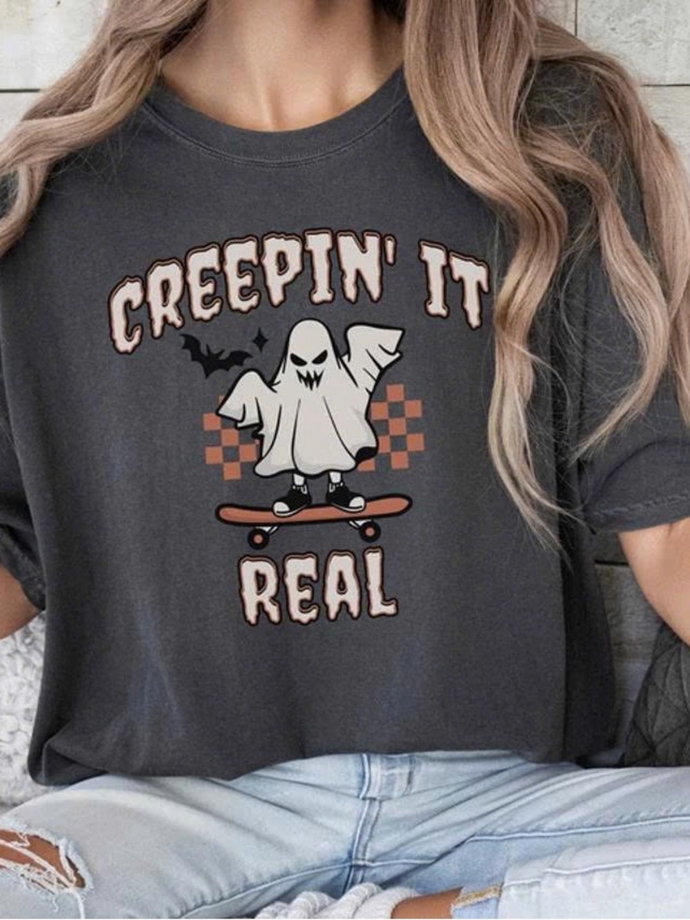 ' It Real Graphic Tee - Charcoal
